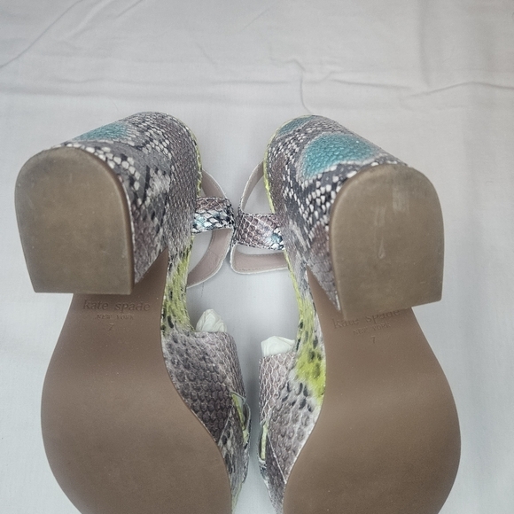 Kate Spade Grace Platform Sandals Lemon Sorbet NIB Retail $228 Sold Out - Picture 13 of 14